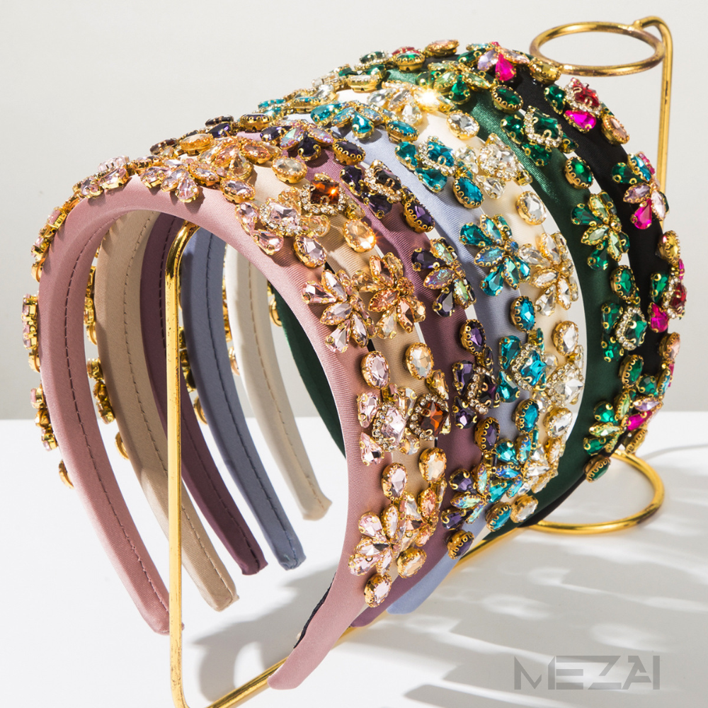 AMINA Glass Crystal Headband