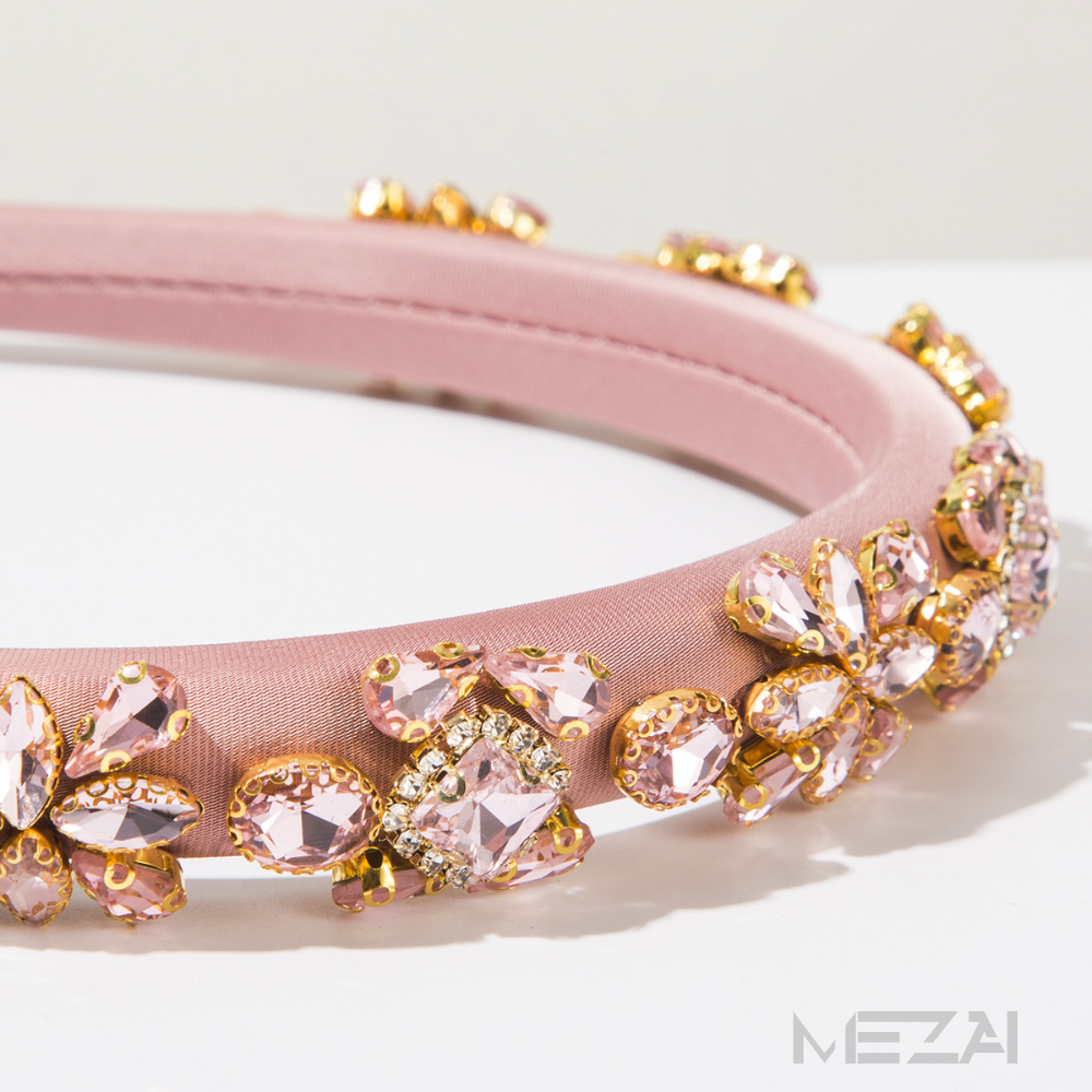 AMINA Glass Crystal Headband