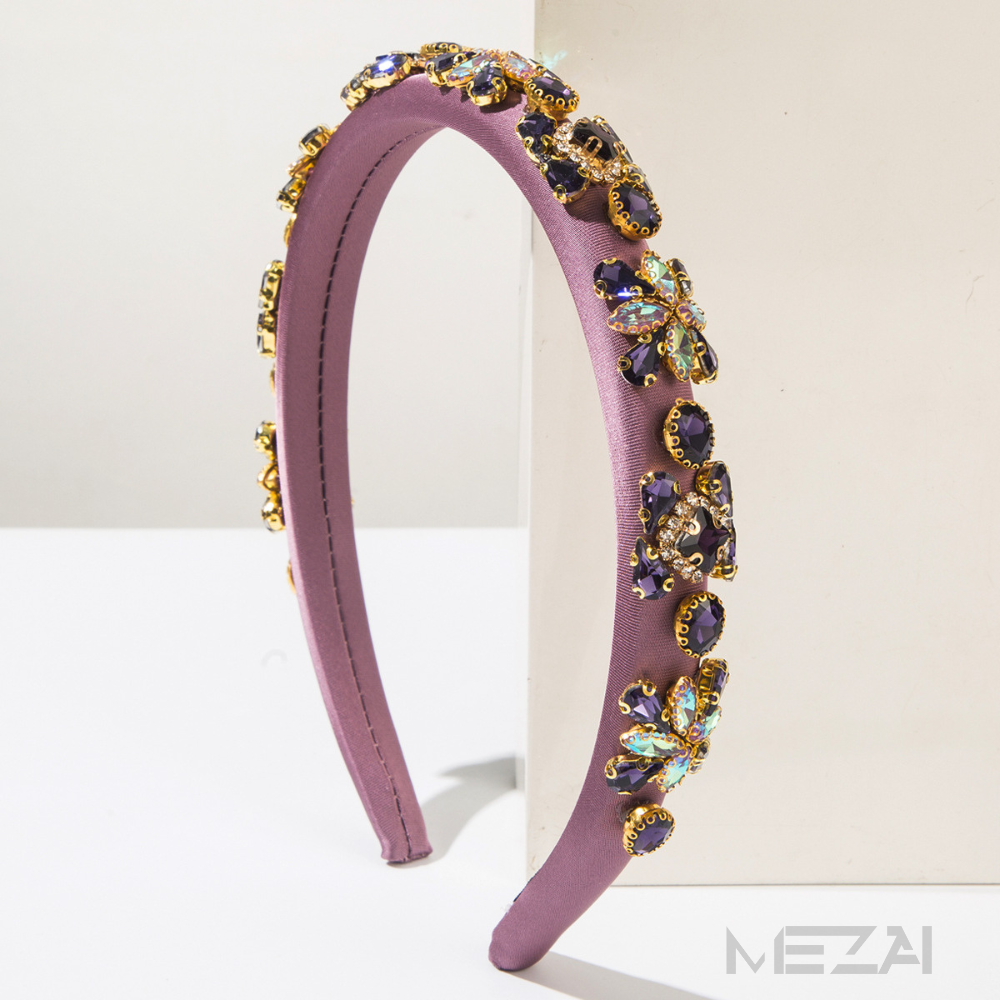 AMINA Glass Crystal Headband