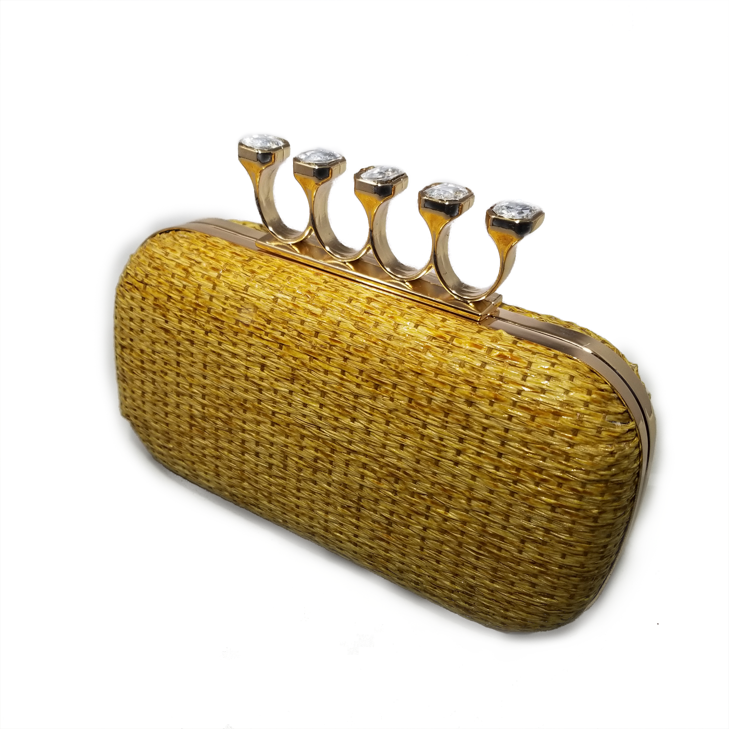 Limited Edition Cloie Woven Four-Finger Clutch