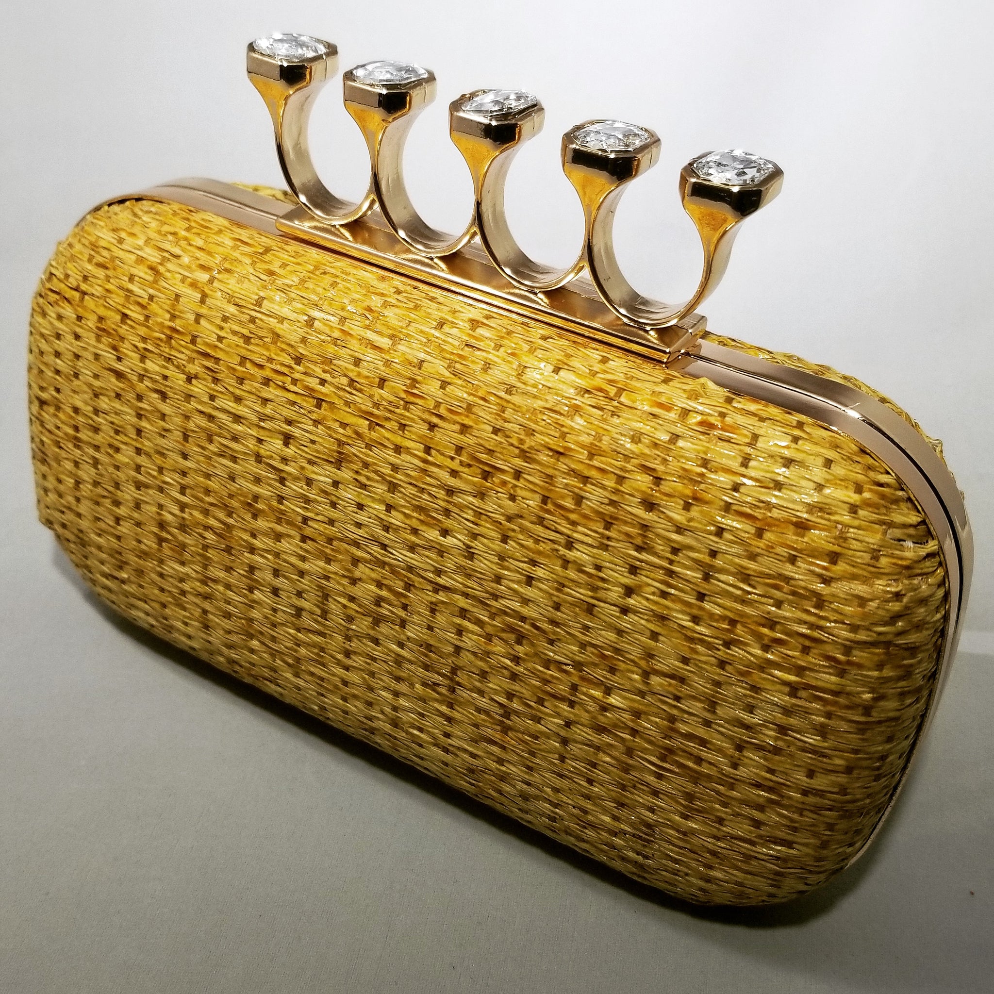 Limited Edition Cloie Woven Four-Finger Clutch