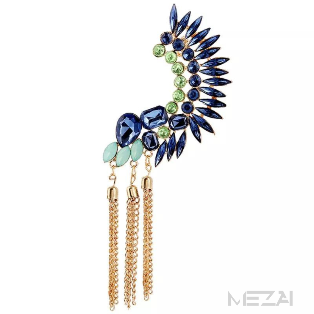 Hawk Rhinestone Ear Cuffs