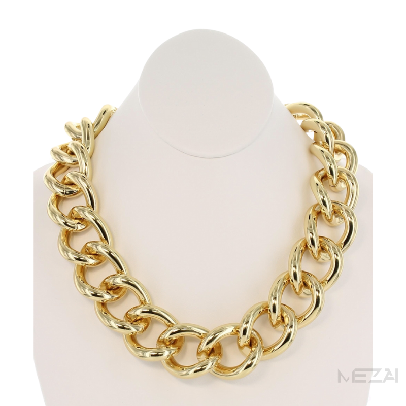 Chunky Wide Chain Link Necklace