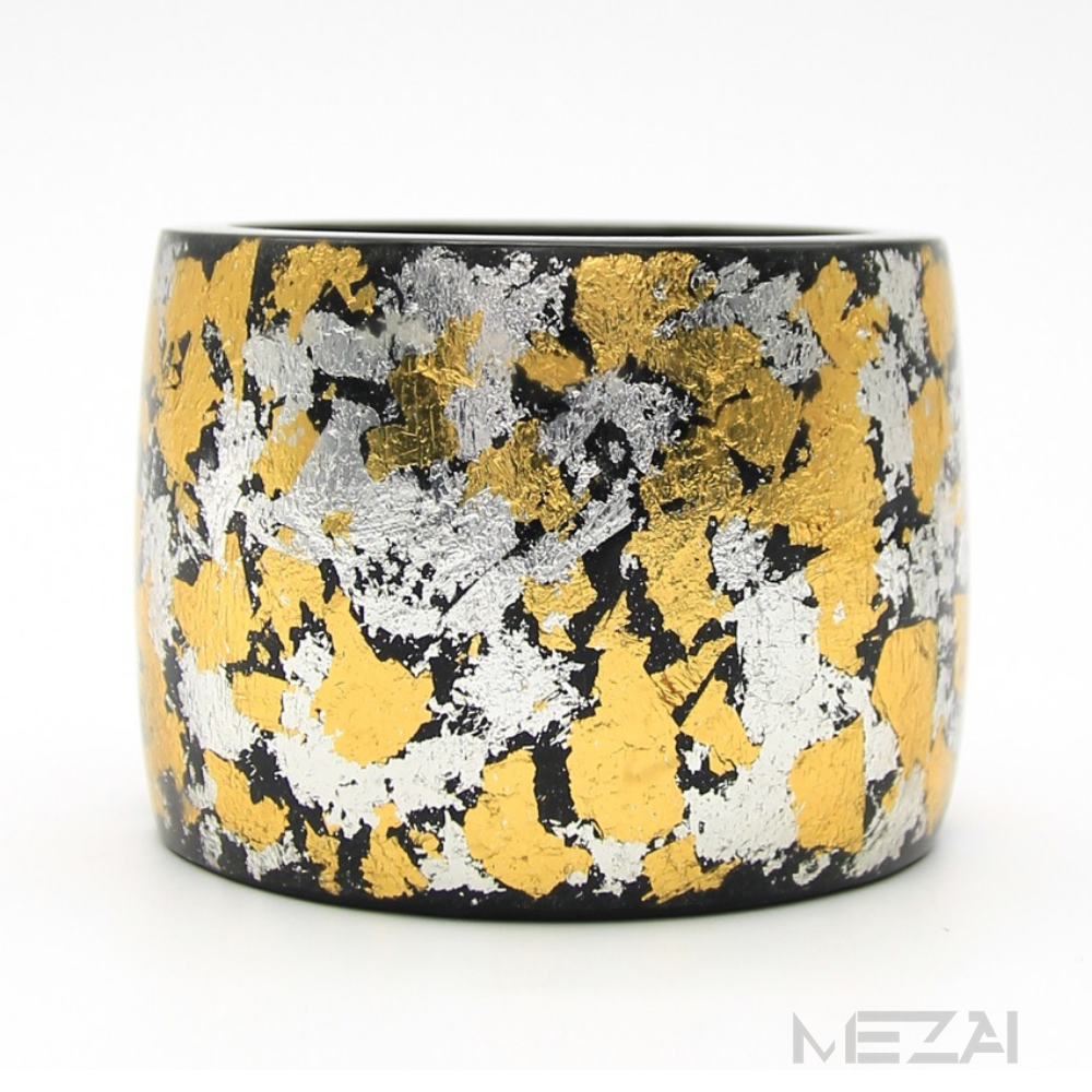 Gold/Silver Flakes Resin Bangle