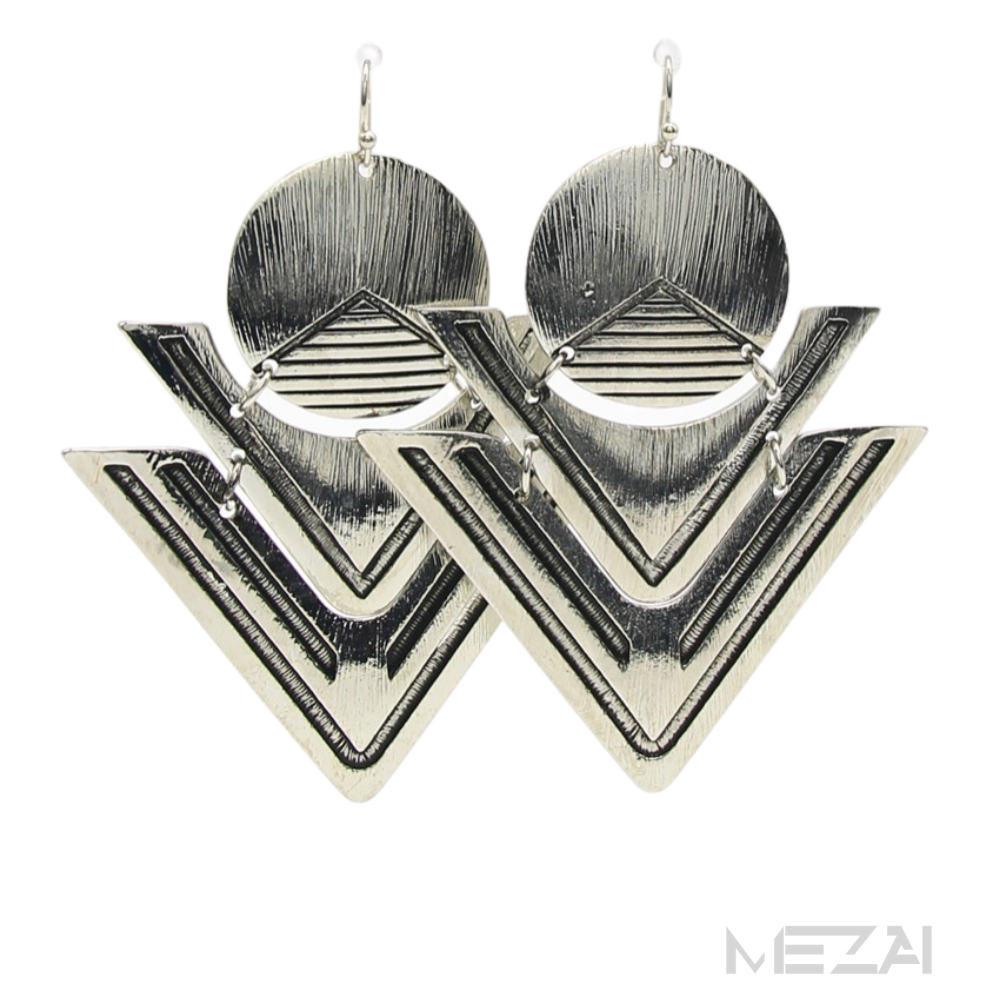 Gia Geo Drop Earrings