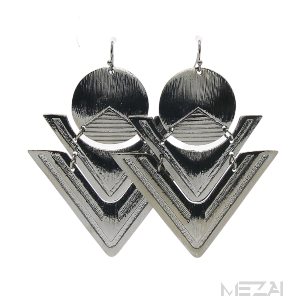 Gia Geo Drop Earrings