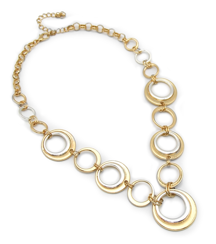 Xandra Link Necklace Set (Gold/Silver)
