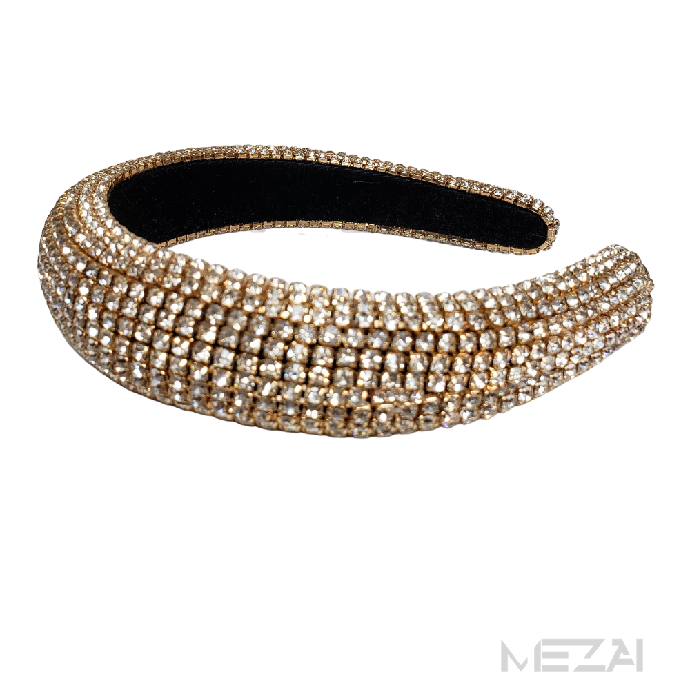 Bling It On Crystal Headband (Gold)