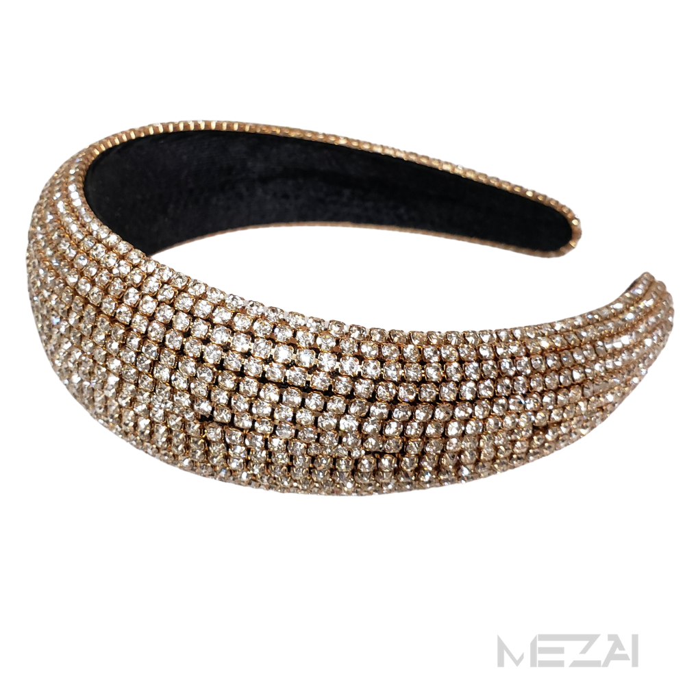 Bling It On Crystal Headband (Gold)