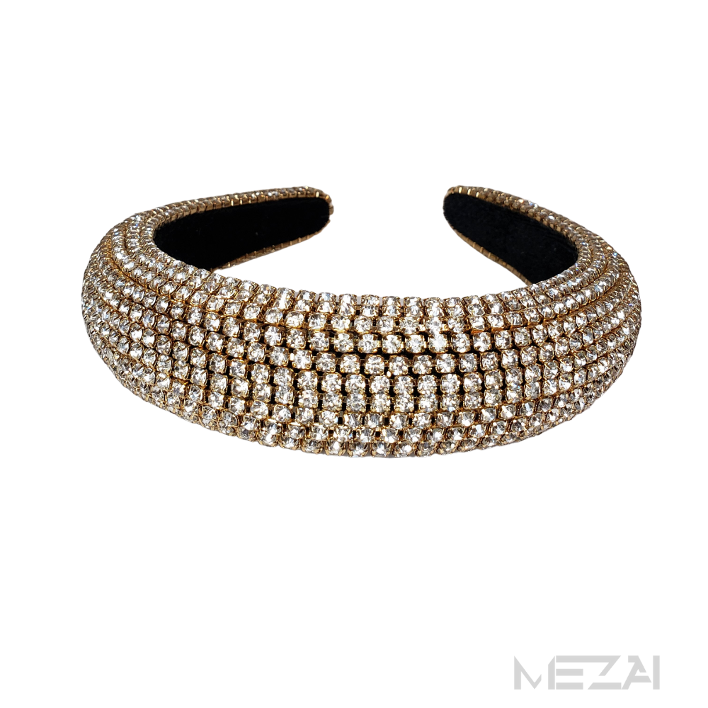 Bling It On Crystal Headband (Gold)