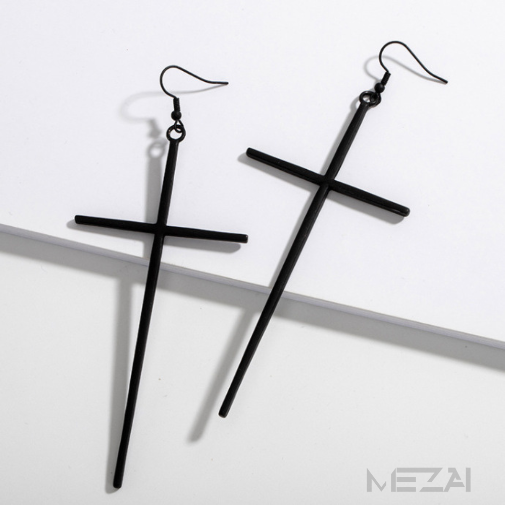 Jumbo Cross Earrings