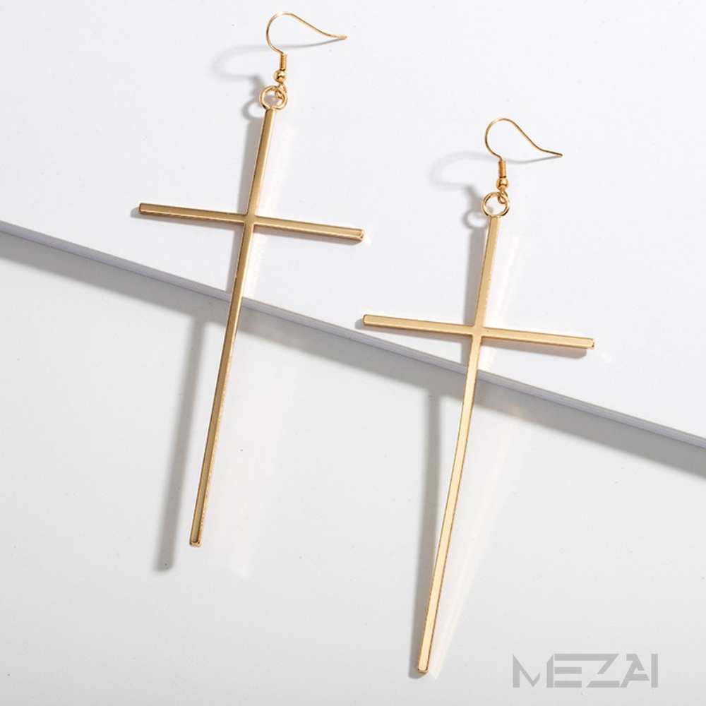 Jumbo Cross Earrings