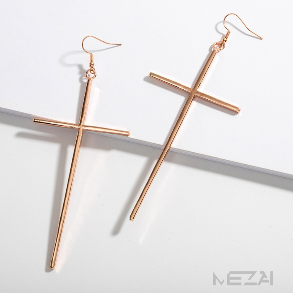 Jumbo Cross Earrings