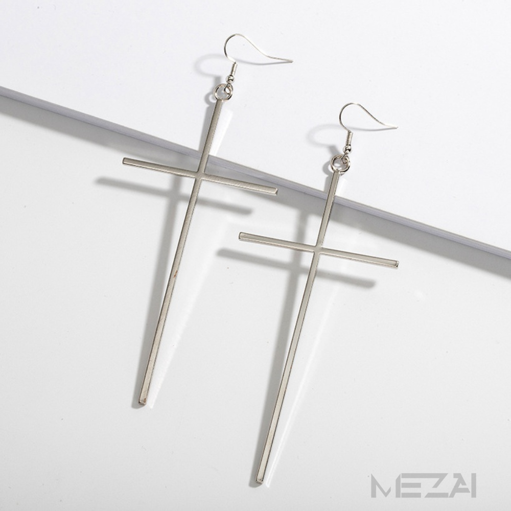 Jumbo Cross Earrings