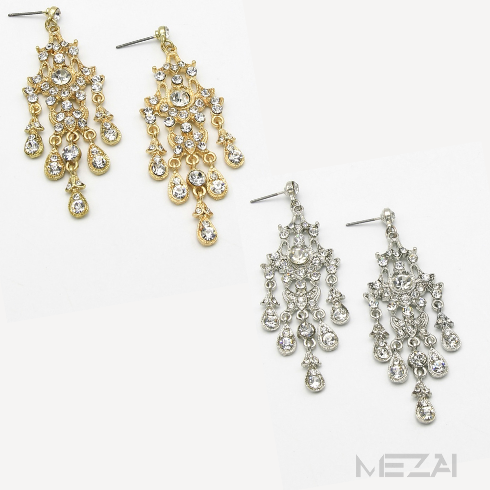 Krys Chandelier Bridal Earrings