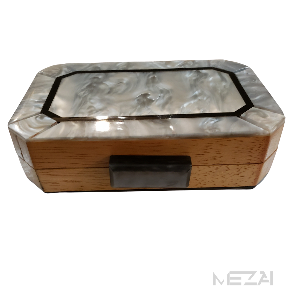 Limited Edition Acrylic & Wood Clutch