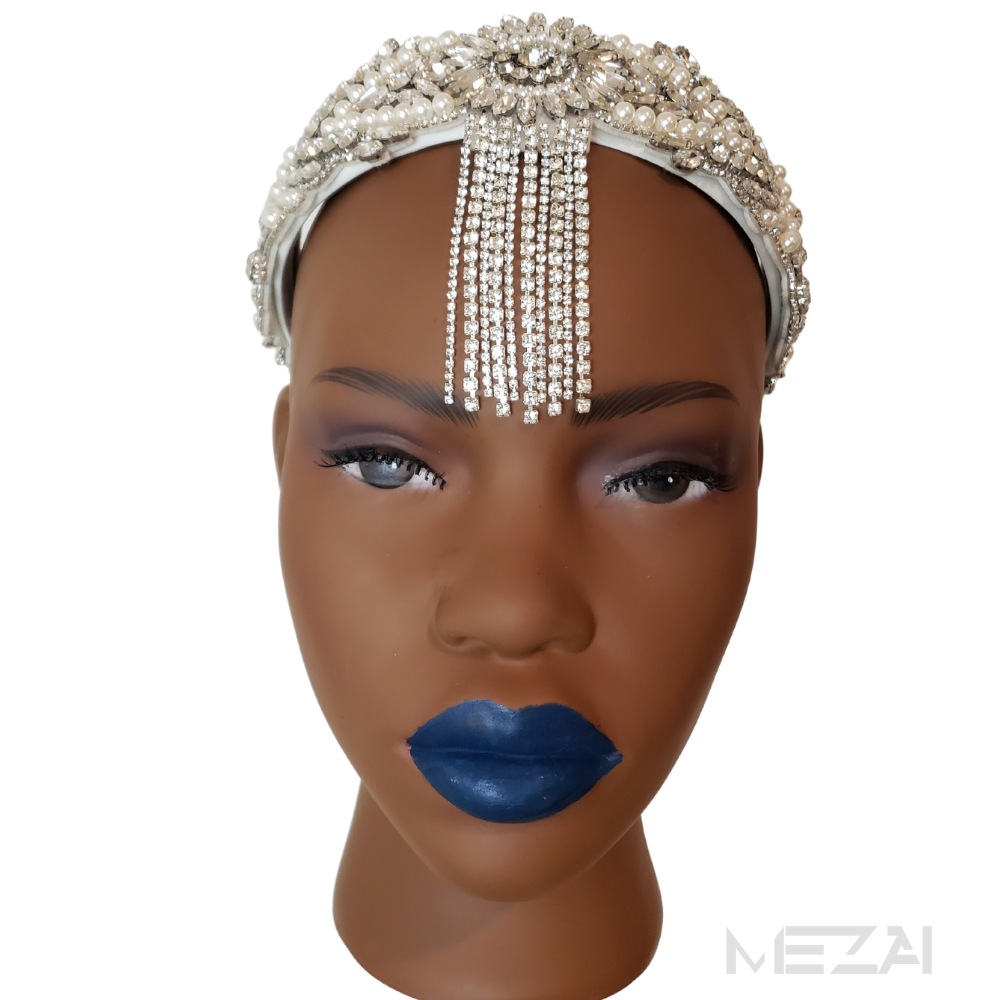 Palatial Rhinestone & Pearls Headband