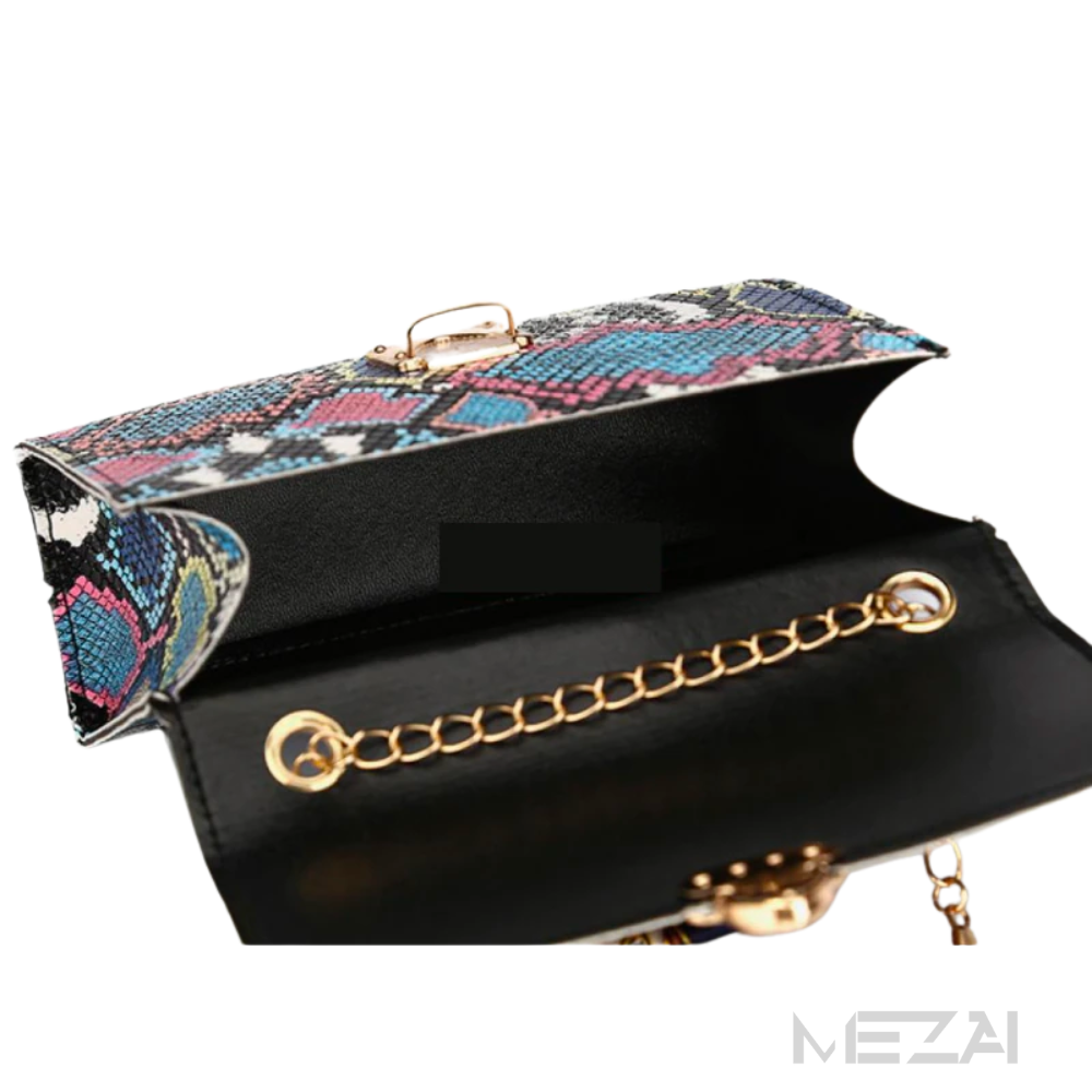 Snakeskin Print Handbag