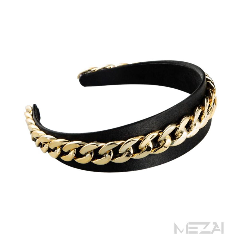 Wide Chain Link Headband (3 Colors)